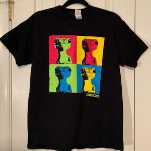 Geico Adult Medium Funky Gecko Shirt